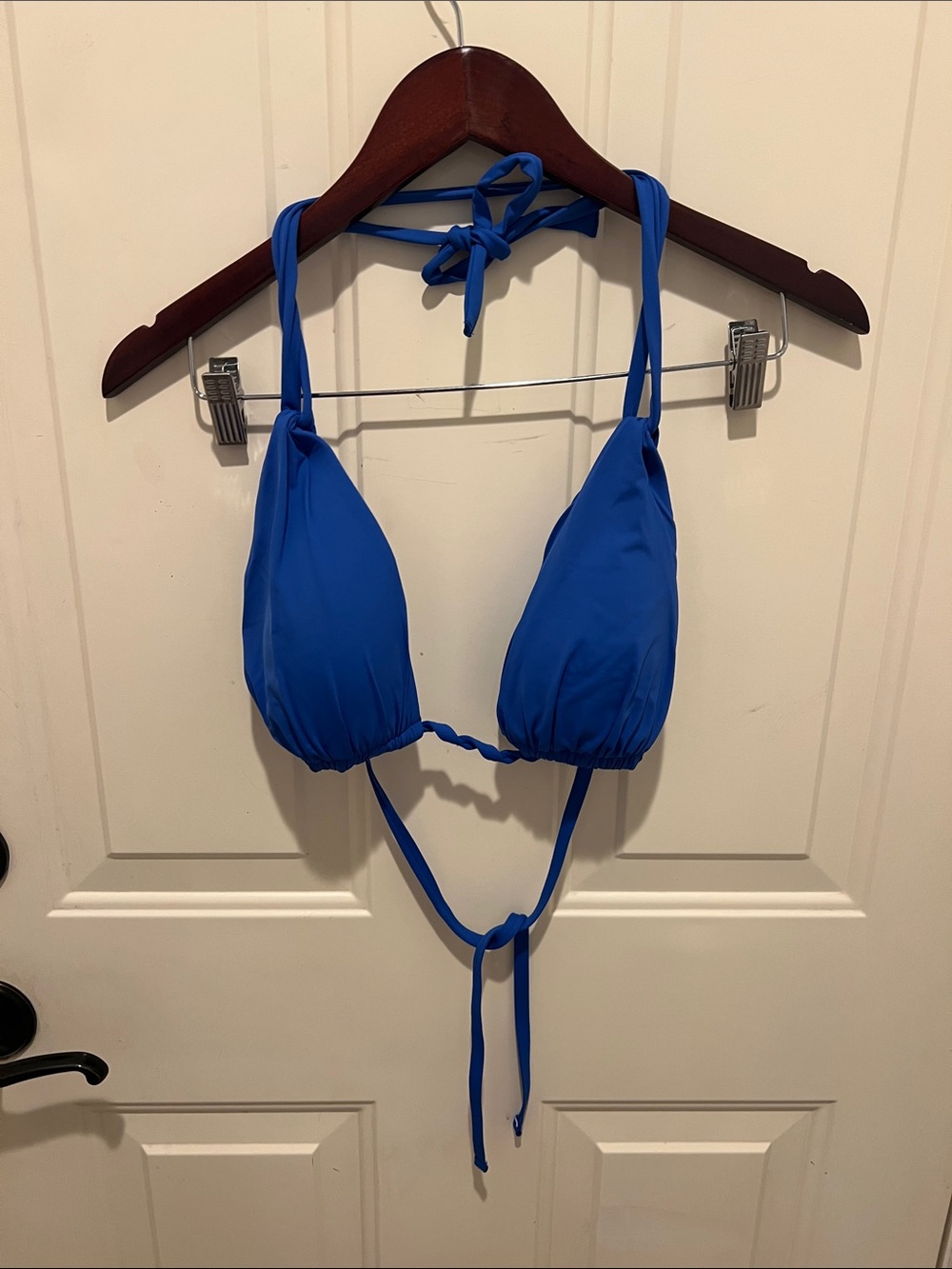 La Blanca size 10 Royal Blue Triangle Bikini Top